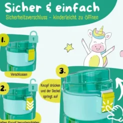 Kindertrinkflasche mit Stimmungs Skala, 0,5 l Dinos