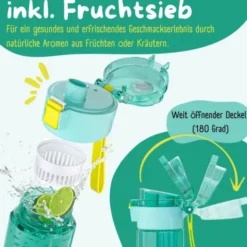 Kindertrinkflasche mit Stimmungs Skala, 0,5 l Dinos