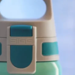Kindertrinkflasche SHIELD ONE 0,5 l – Edelstahlflasche türkis mit Meerjungfau Motiv