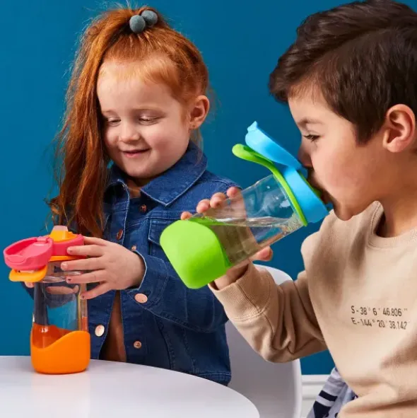 Kindertrinkflasche sport spout 450 ml grün-blau