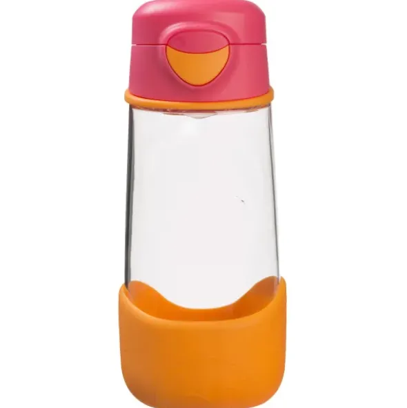 Kindertrinkflasche sport spout 450 ml rot-orange