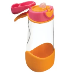 Kindertrinkflasche sport spout 450 ml rot-orange