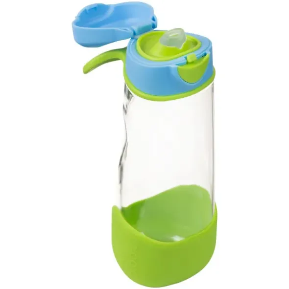 Kindertrinkflasche sport spout 600 ml - blau grün