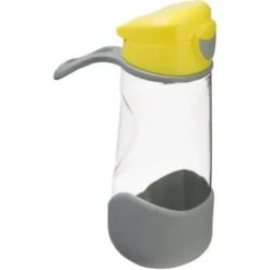 Kindertrinkflasche sport spout 450 ml gelb-grau