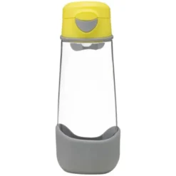 Kindertrinkflasche sport spout 600 ml - gelb grau