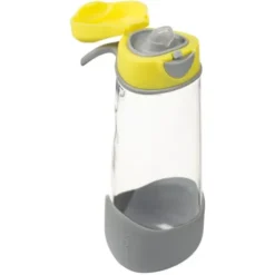 Kindertrinkflasche sport spout 600 ml - gelb grau