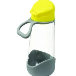 Kindertrinkflasche sport spout 600 ml - gelb grau