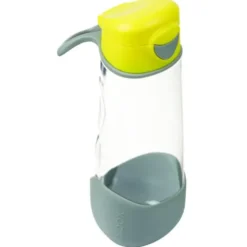 Kindertrinkflasche sport spout 600 ml - gelb grau