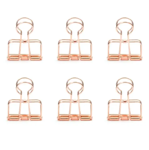Klammern WIRE CLIPS 6er-Set - roségold
