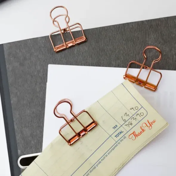 Klammern WIRE CLIPS 6er-Set - roségold