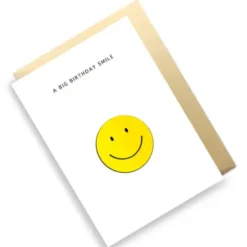 Klappkarte Big Birthday Smile mit 3D Emoji-Motiv