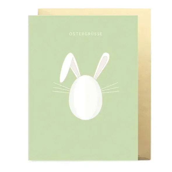 Klappkarte Frohe Ostern mit 3D Motiv OSTERHASE