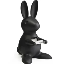 Klebefilmabroller Hase schwarz – Desk Bunny