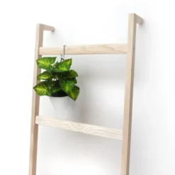 Kleiderleiter Holz LEO - Holzleiter Garderobe / Anlehnleiter Eschenholz