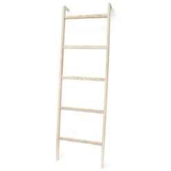 Kleiderleiter Holz LEO - Holzleiter Garderobe / Anlehnleiter Eschenholz