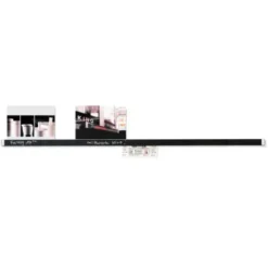 Klemmleiste Clip Rail 90 cm - Wand Karten- & Fotoleiste | 2 seitig - Ahornholz & Tafellack