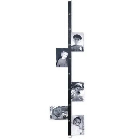 Klemmleiste Clip Rail 90 cm - Wand Karten- & Fotoleiste | 2 seitig - Ahornholz & Tafellack