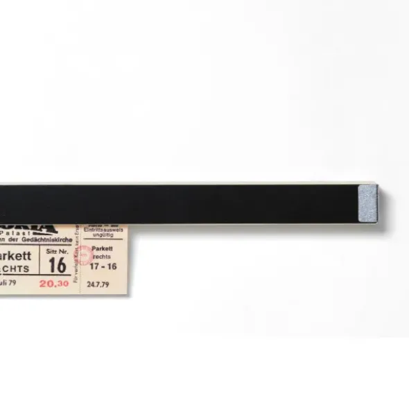 Klemmleiste Clip Rail 60 cm - Wand Karten- & Fotoleiste | 2 seitig - Ahornholz & Tafellack