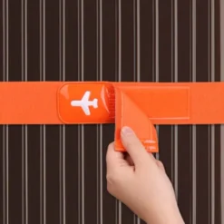 Koffergürtel HAPPY FLIGHT mit Klettverschluss - verstellbar, blau