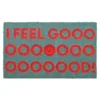 Kokos Fußmatte I FEEL GOOD - türkis 75 x 46 cm