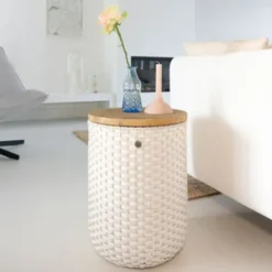 Korb Beistelltisch + Hocker HALO sit, champagner