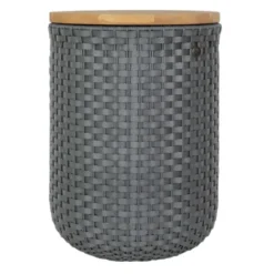 Korb Beistelltisch + Hocker HALO sit, dunkelgrau