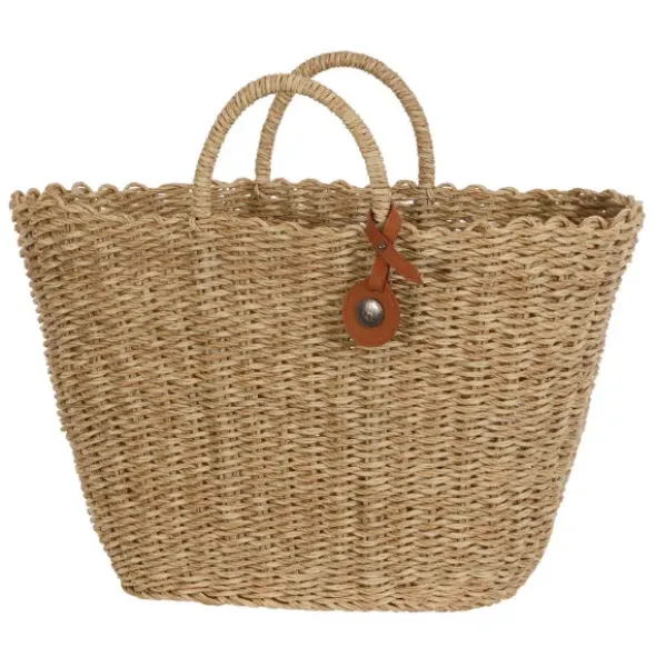Korbtasche geflochten SOFIA - Design Shopper & Strandtasche M
