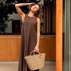 Korbtasche geflochten SOFIA - Design Shopper & Strandtasche M