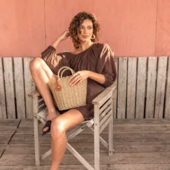 Korbtasche geflochten SOFIA - Design Handtasche S
