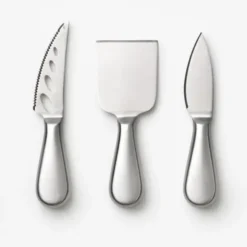 Käsemesser-Set im Aufbewahrungsbuch 3-teilig – Käsemesser, Käsemeißel & Parmesanmesser