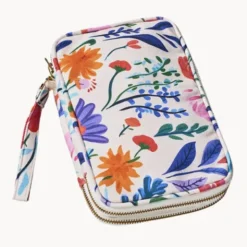 Kulturbeutel Blumen Motiv, Beauty Reiseorganizer mit Schlaufe