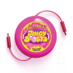 Ladekabel USB-C 90cm – Juicy Boosta aufrollbar pink