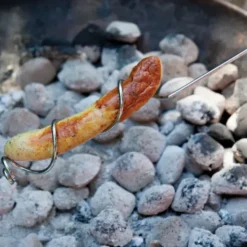 Lagerfeuer Grillspieß für Grillwürste - Wurstspieß 85 cm