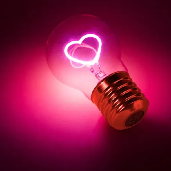 LED Heart Lightbulb - kabellose Glühbirne
