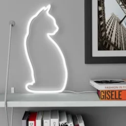 LED Neonleuchte Katze sitzend - inkl. USB-Kabel