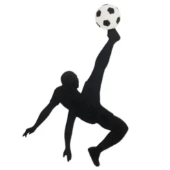 Lesezeichen Fußballer, Kunststoff schwarz weiß