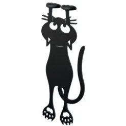 Lesezeichen Katze, Kunststoff schwarz