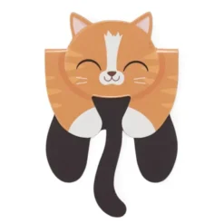Lesezeichen Katze magnetisch auf Geschenkkarte, orange-getigerte Katze TABBY