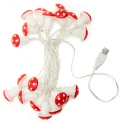 Lichterkette Fliegenpilze 20 LED MUSHROOMS - USB Anschluss
