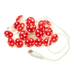 Lichterkette Fliegenpilze 20 LED MUSHROOMS - USB Anschluss