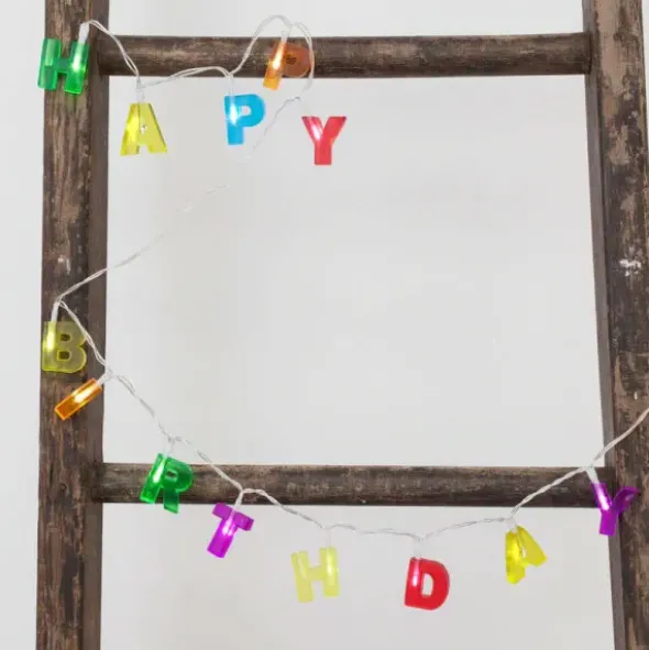 Lichterkette Happy Birthday - Batteriebetrieb
