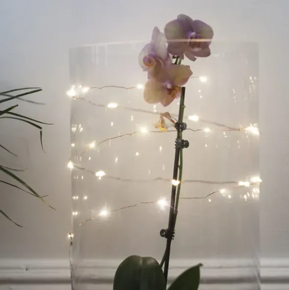 Lichterkette Kupferdraht String Light chopper - 20 LEDs - Batteriebetrieb