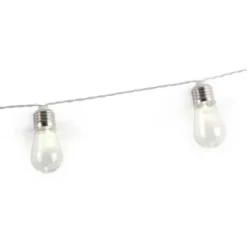 Lichterkette mit Edison-Glühlampen - 10 LED Lampen - Batteriebetrieb
