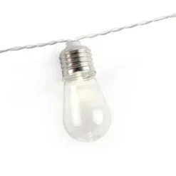 Lichterkette mit Edison-Glühlampen - 10 LED Lampen - Batteriebetrieb