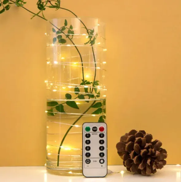 Lichterkette Silberdraht String Lights extra long - 90 LEDS - USB