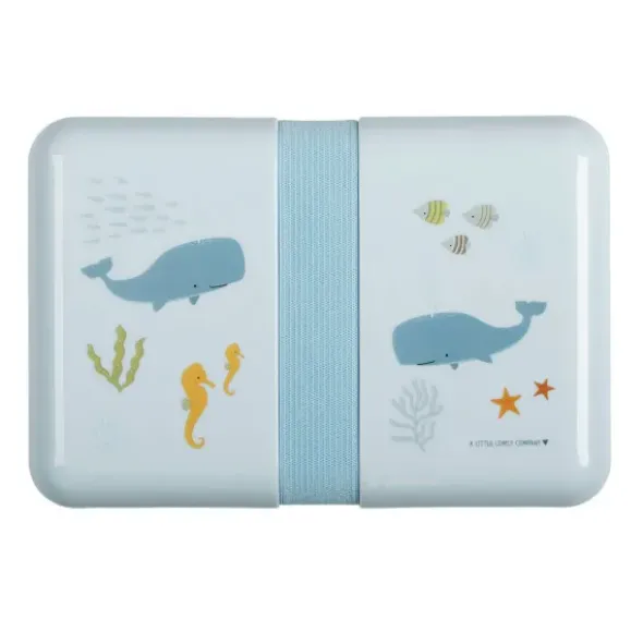 Lunchbox / Brotdose mit Stickerbogen OCEAN