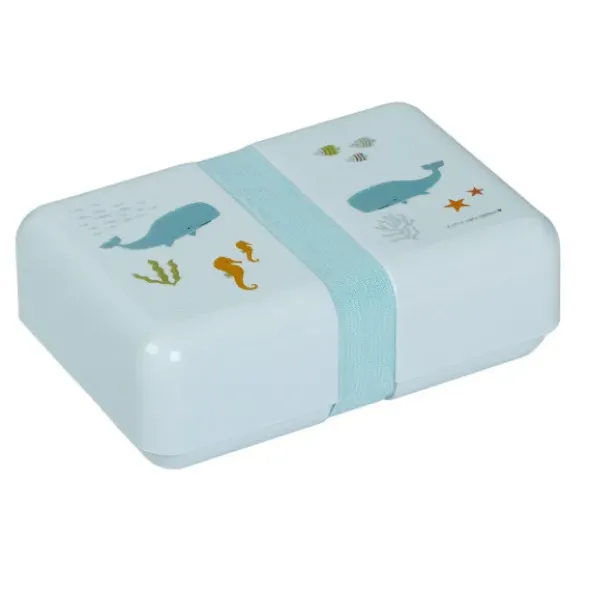 Lunchbox / Brotdose mit Stickerbogen OCEAN