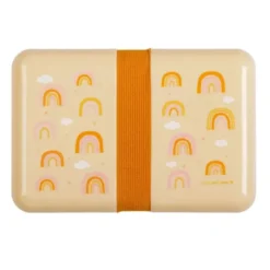 Lunchbox / Brotdose mit Stickerbogen RAINBOWS