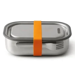 Lunchbox Edelstahl mit Gabel 1 l - orange