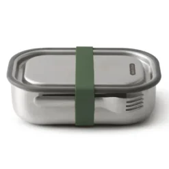 Lunchbox Edelstahl mit Gabel 1 l - olive